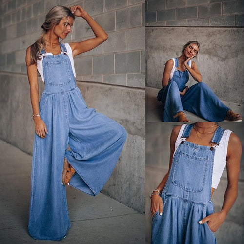 Femme Vidde-Ben Denim Overalls Stilla