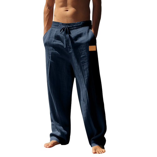 Herrer casual linnedragt med elastisk talje og praktiske sidelommer Stilla