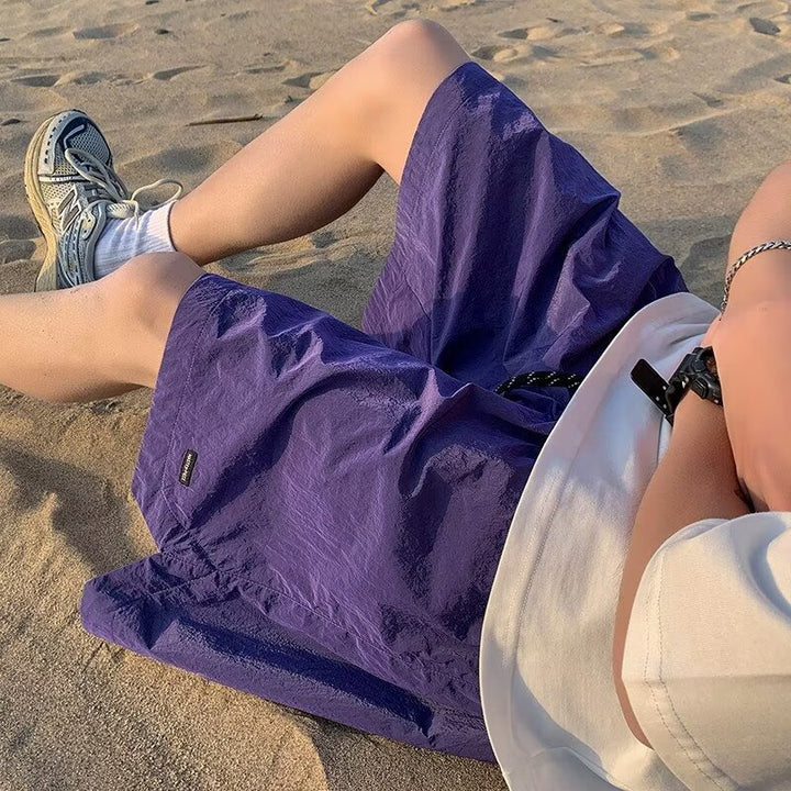 Herrer Behagelige Sommer Shorts med elastisk talje og praktiske sidelommer Stilla