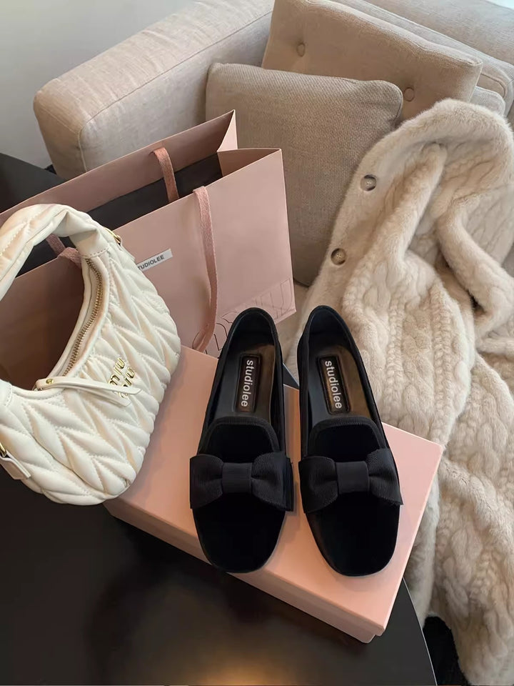 Dame stilfulde Ballerinas med sløjfeaccent Stilla