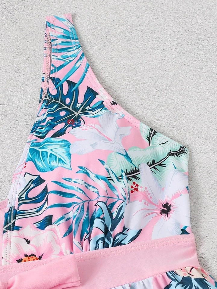 Dame Floral Wrap Badedragt Stilla