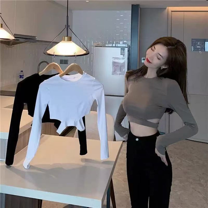 Dame Crop Top med Side Udsparinger Stilla