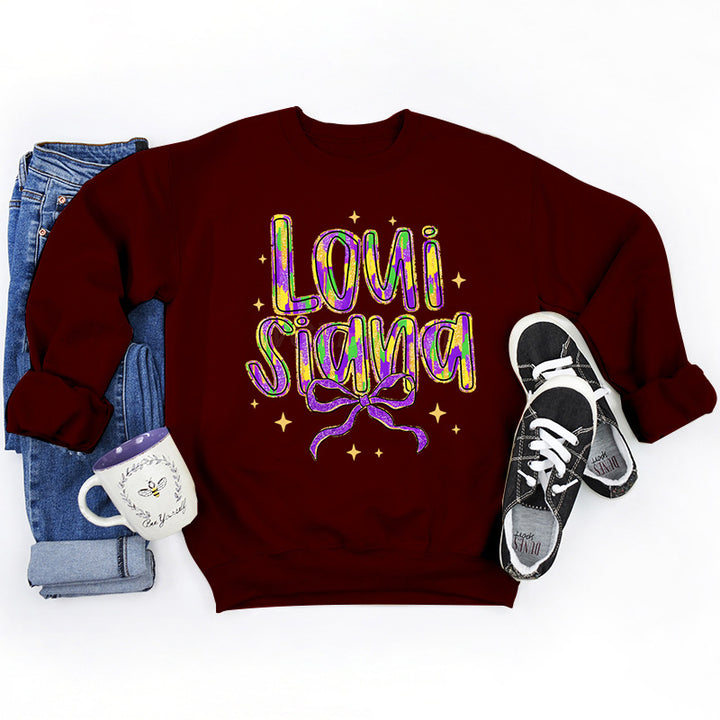 Kvinders sweatshirt med kreativ skrift og blødt inderskud Stilla