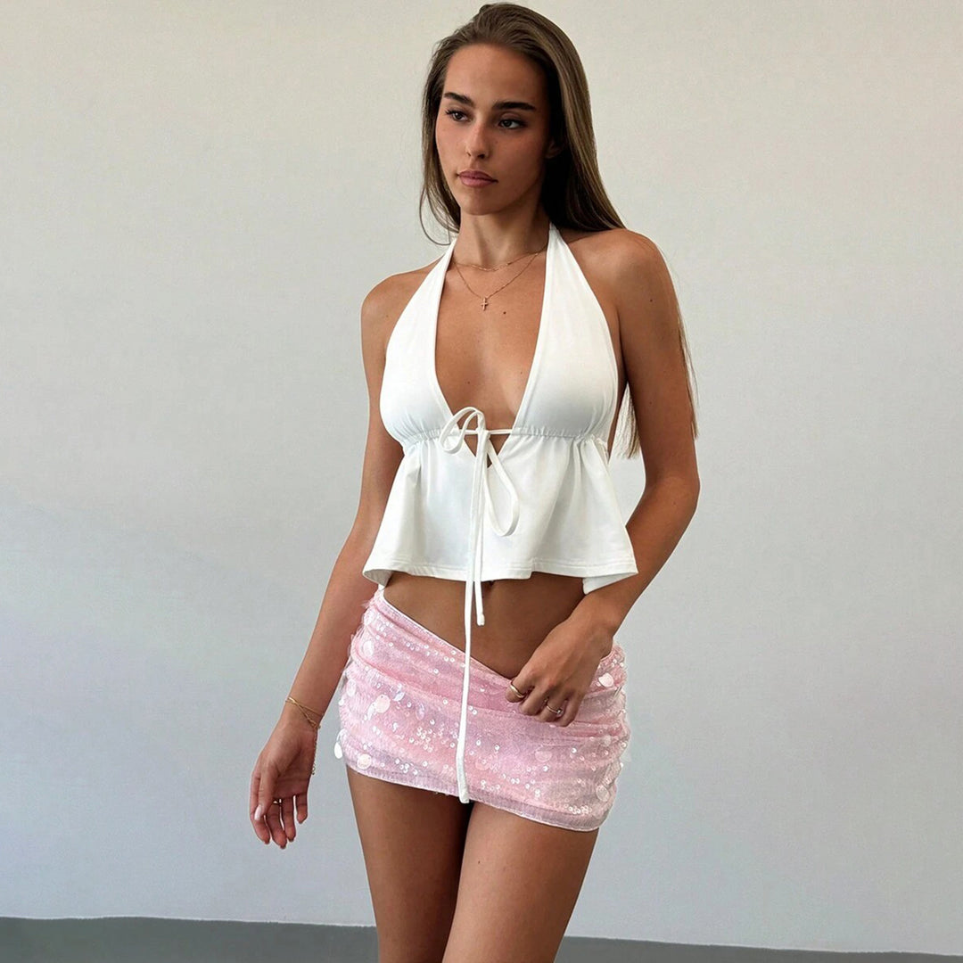 Dame justerbar bindebånd-bandeau top Stilla