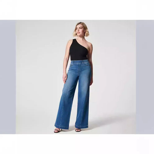 Dame Løst skårne jeans med høje lommer og elegant design Stilla