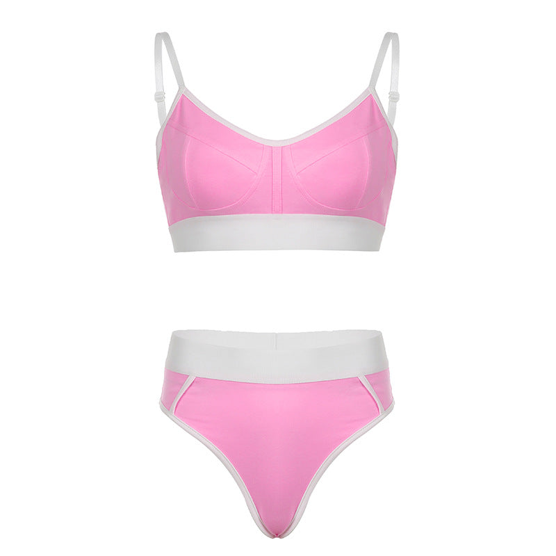 Dame Bikini-sæt med sømløs pasform og justerbare stropper Skovae
