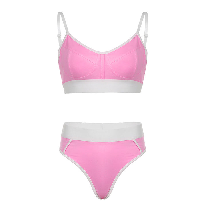 Dame Bikini-sæt med sømløs pasform og justerbare stropper Skovae