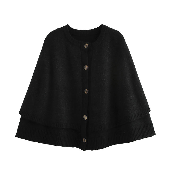 Femme Classic Button-Up Cape Sweater Stilla