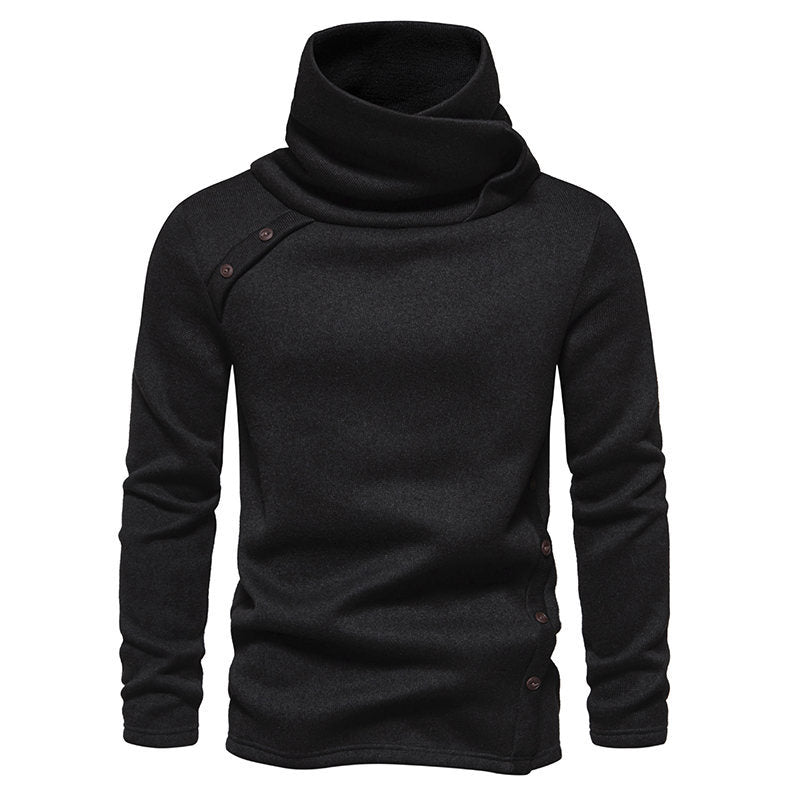 Herre Fritid Høj Krave Sweater Pullover Stilla