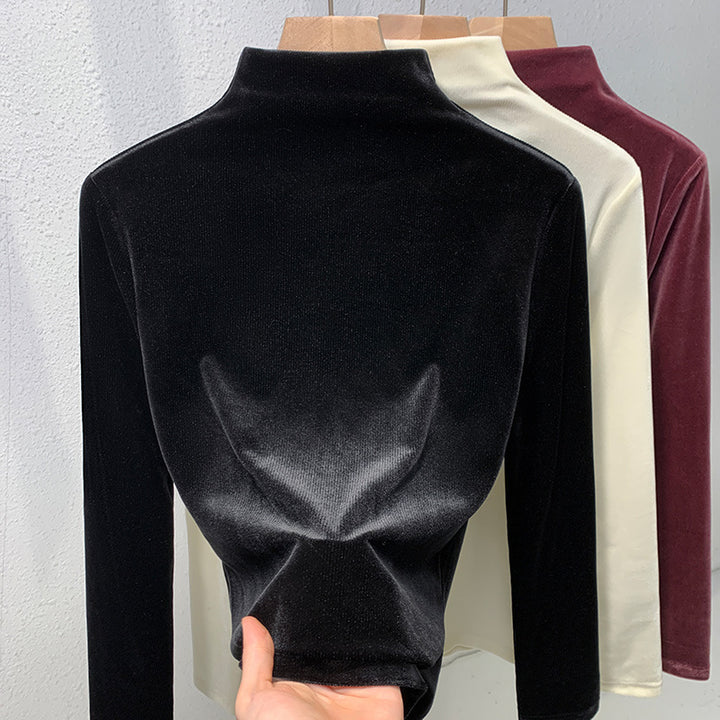 Dame Kvalitets Velour Top Stilla