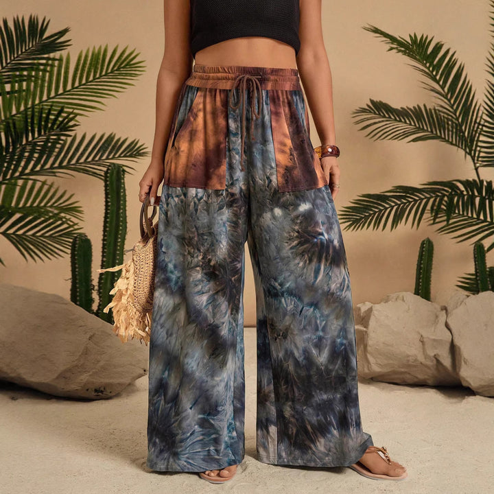 Dame Stilfuldt Loungewear-Sæt med afslappet snit og modetrend mønster Skovae
