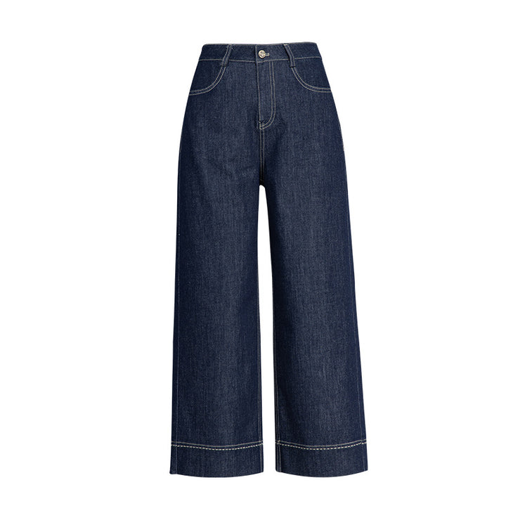 Dame brede jeans i moderne snit Stilla