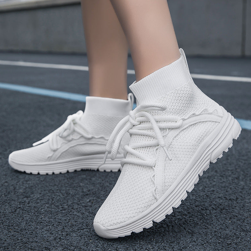 Herrer High-Top Åndbare Strikkesneakers Stilla
