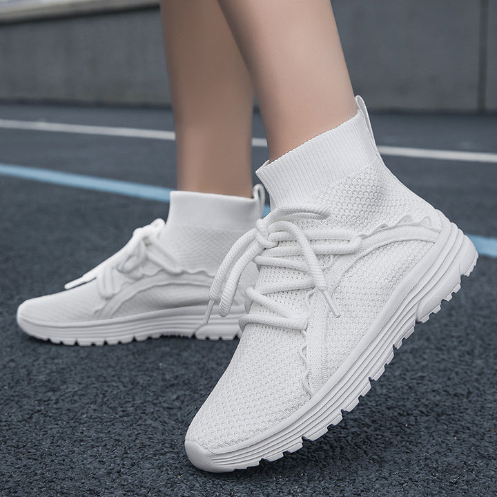 Herrer High-Top Åndbare Strikkesneakers Stilla