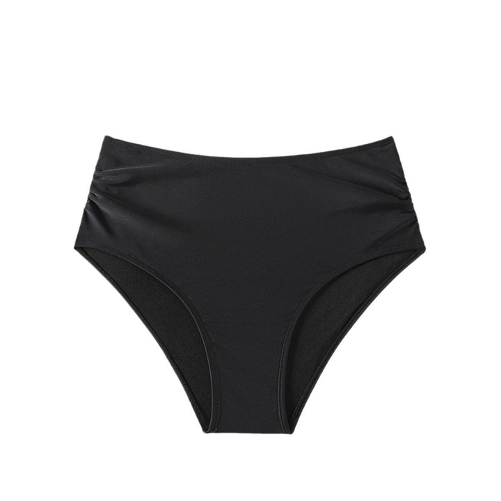 Dame Højskårne Bikini-Bukser med Rynker Skovae