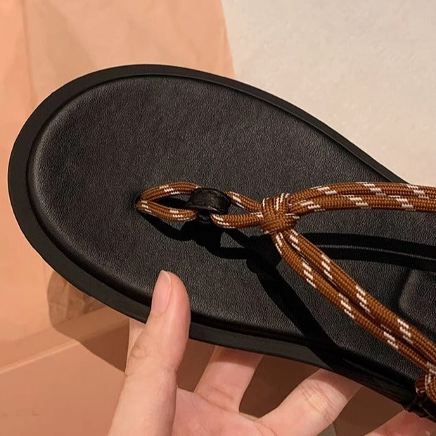 Dame Sandaler med glitrende strasspynt og komfortabel indersål Stilla