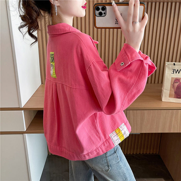 Kvindernes fashionable oversized jakke med trykknapper Stilla