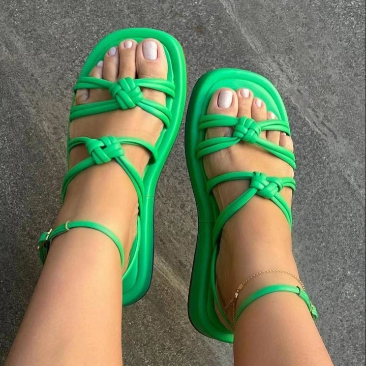 Dame sandaler med innovativt knude-design og skridsikker sål Stilla