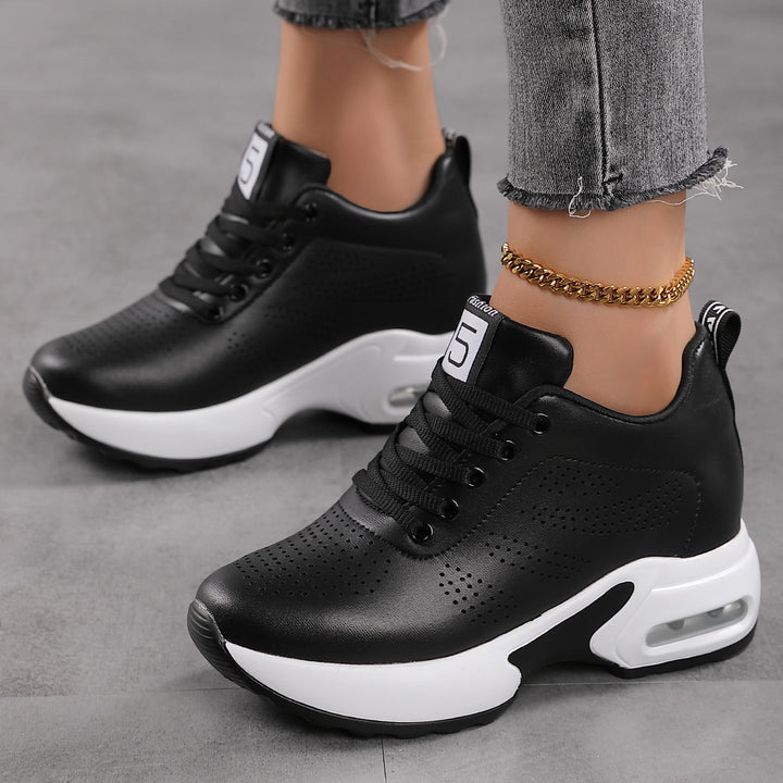 Dame Air-Cushioned Fashion Sneakers med åndbart overmateriale Stilla