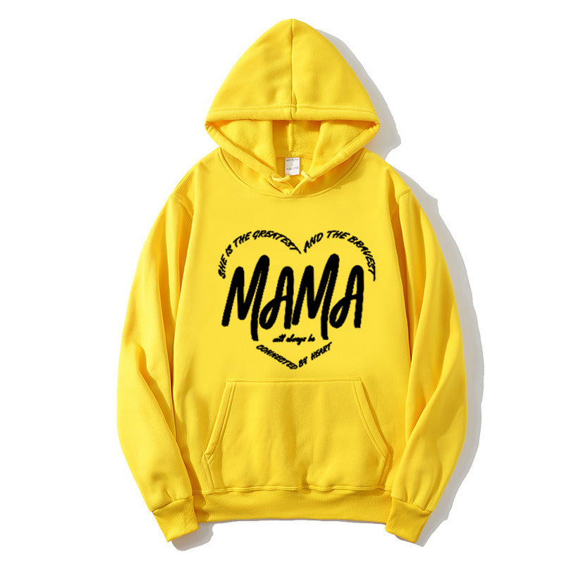 Kvindernes hoodie med kreativ mama slogan Skovae