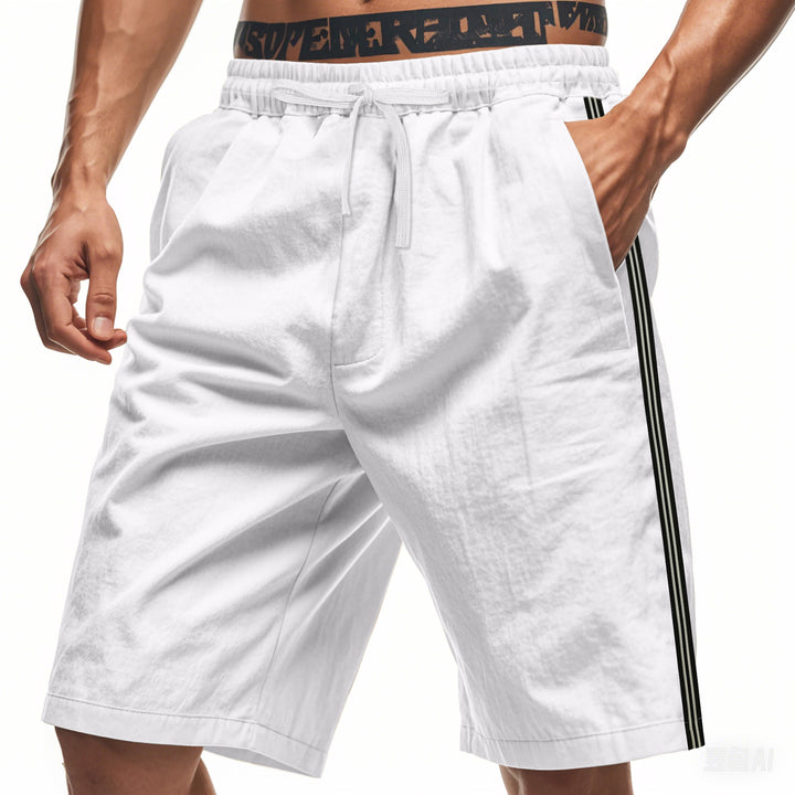 Herrer afslappede sportshorts med sidebånd Stilla