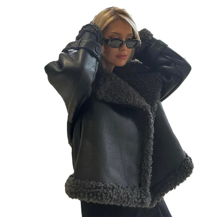Dame Mode Vinterjakke med Faux Fur Krave Stilla