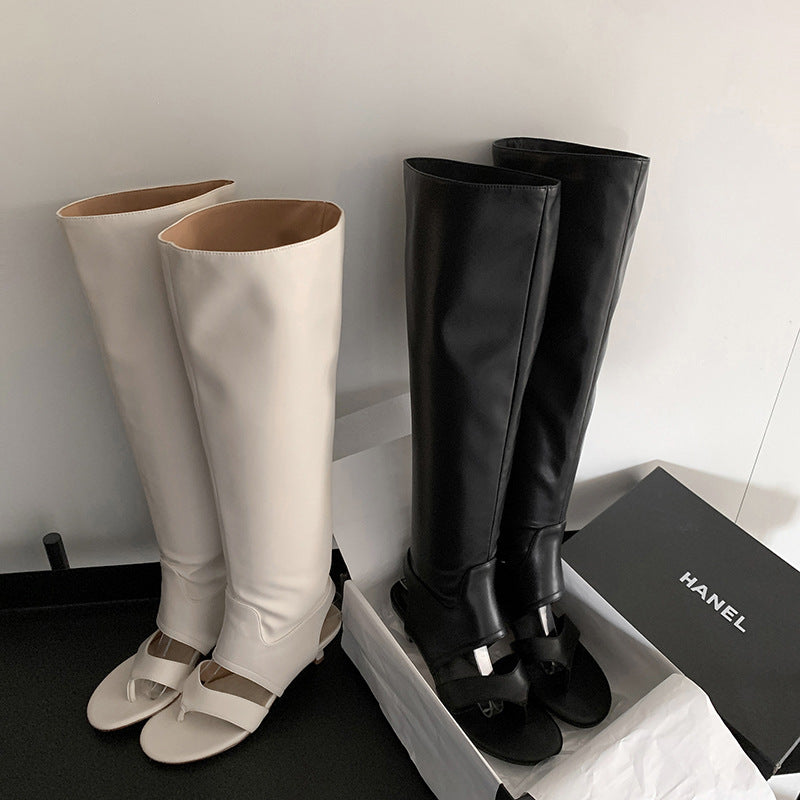 Femme Højtydende Slouchy Knæhøje Sandaler Stilla