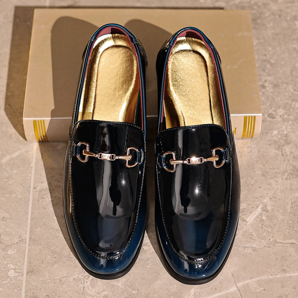 Herrer Elegante Skinnende Sko Stilla