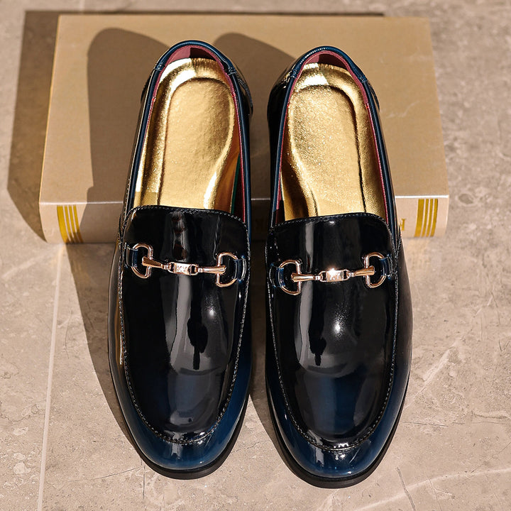 Herrer Elegante Skinnende Sko Stilla