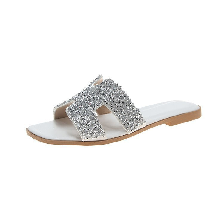 Damer Mode Rhinestone-sandaler i elegant design Stilla