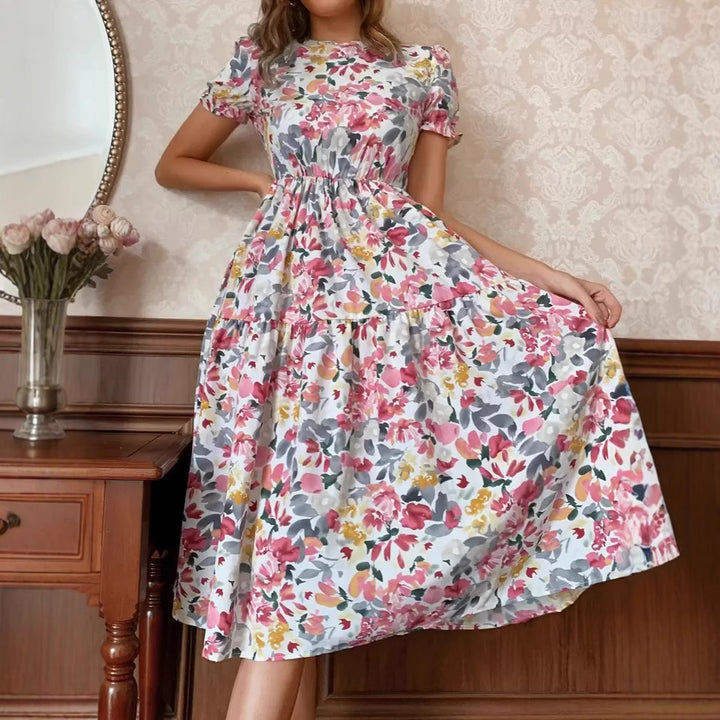 Dame Blomster Maxi Kjole Stilla