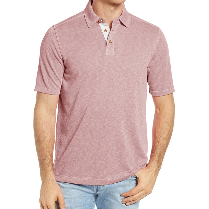 Herrer Polo-Shirt med elegante knapper og blødt stof Stilla