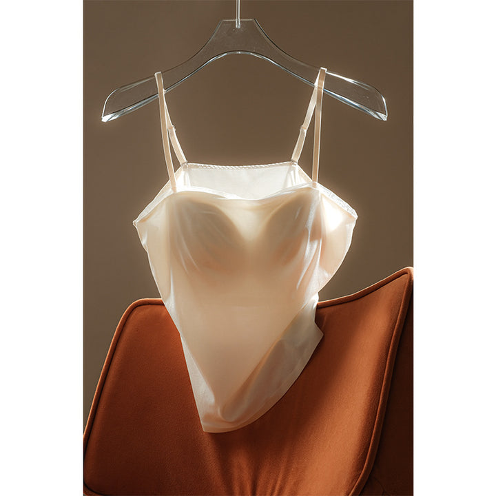 Femme Justerbare Stropper Siid-Camisole Top Stilla