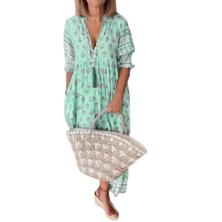 Dame sommerkjole med elegante detaljer Stilla