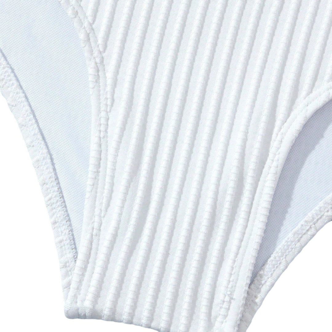 Dame bikini sæt med elegant volan-design og højtaljede trusser Stilla