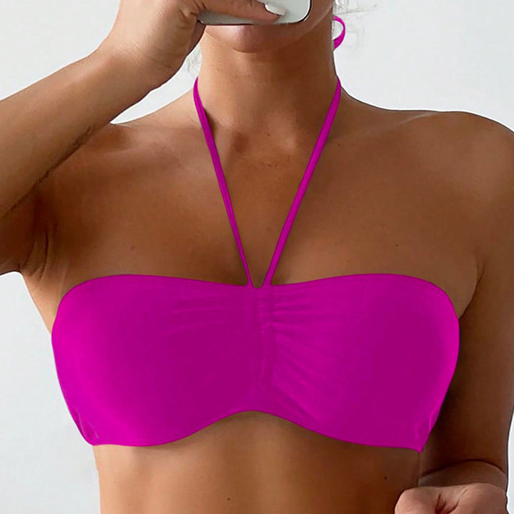 Dame strapless rynket bikini top Stilla