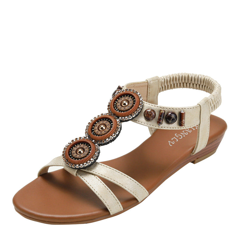 Dame Farverige Ethno Sandaler Stilla