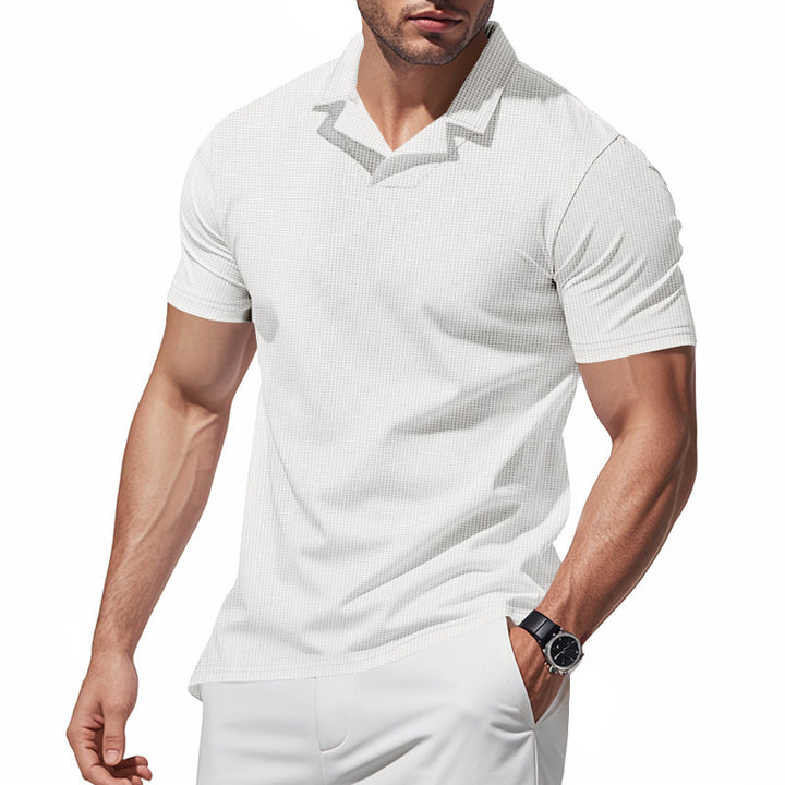 Herrer Kortærmet Poloshirt med struktureret Design Stilla