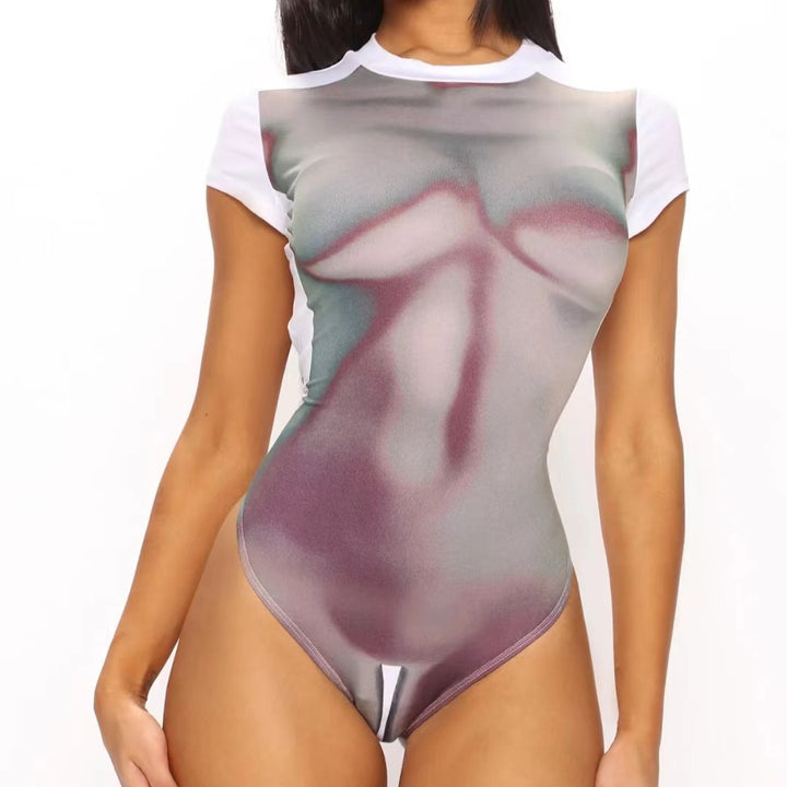 Dame grafiktryk body Stilla
