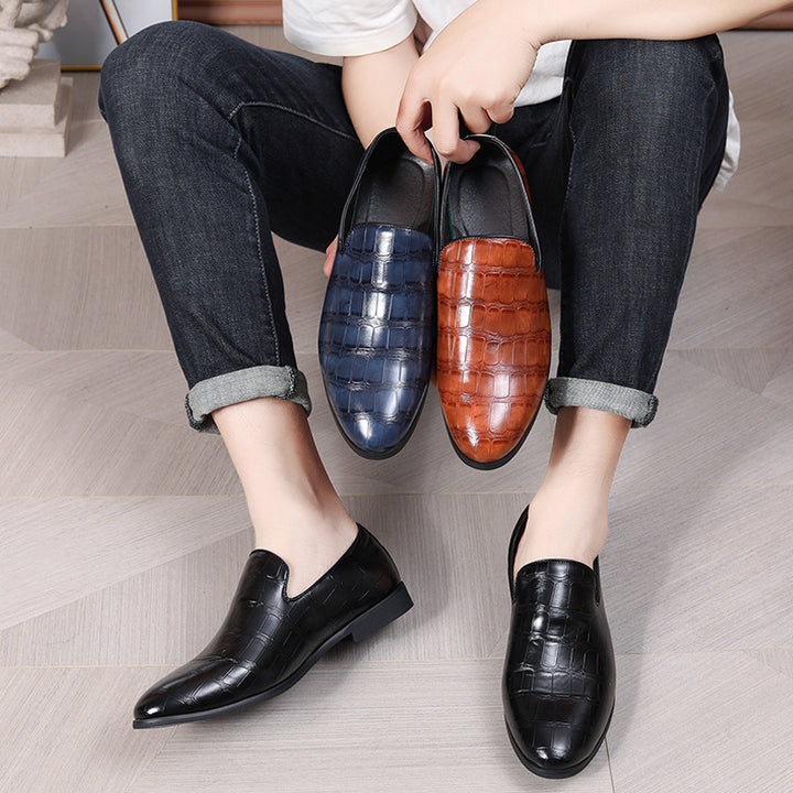 Herrer Premium Krokodilleskinds Slipper Stilla