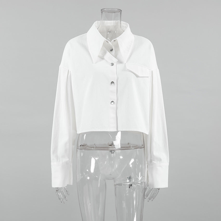 Dame Oversized Bluse med moderne snit og minimalistisk design Stilla