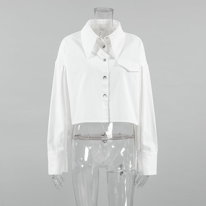Dame Oversized Bluse med moderne snit og minimalistisk design Stilla