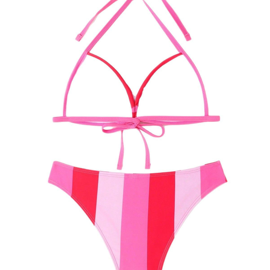 Dame bikini-sæt med innovativt twist-design og høj benudskæring Stilla