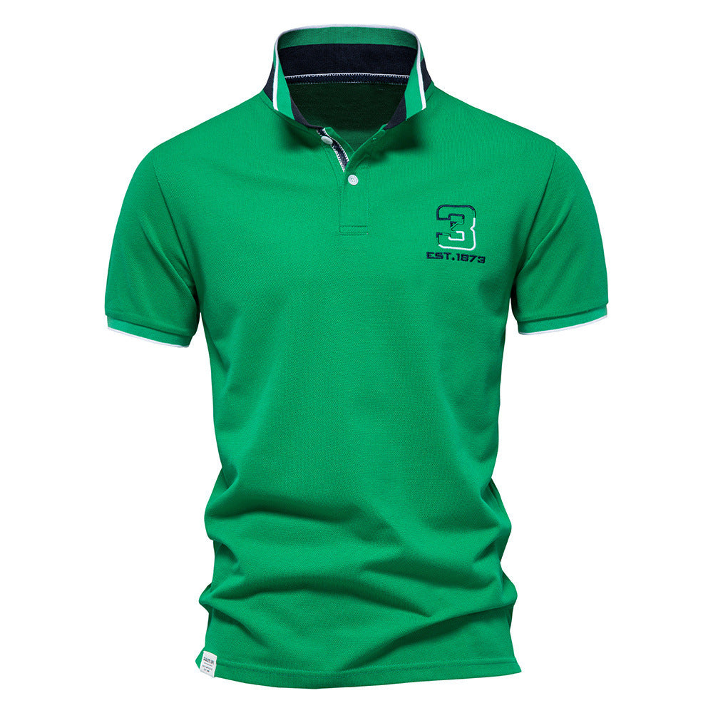 Herre poloshirt i åndbart bomuld med moderigtigt krave Stilla