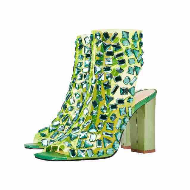Femme Statement Gennemsigtige Stiletto Støvler Stilla
