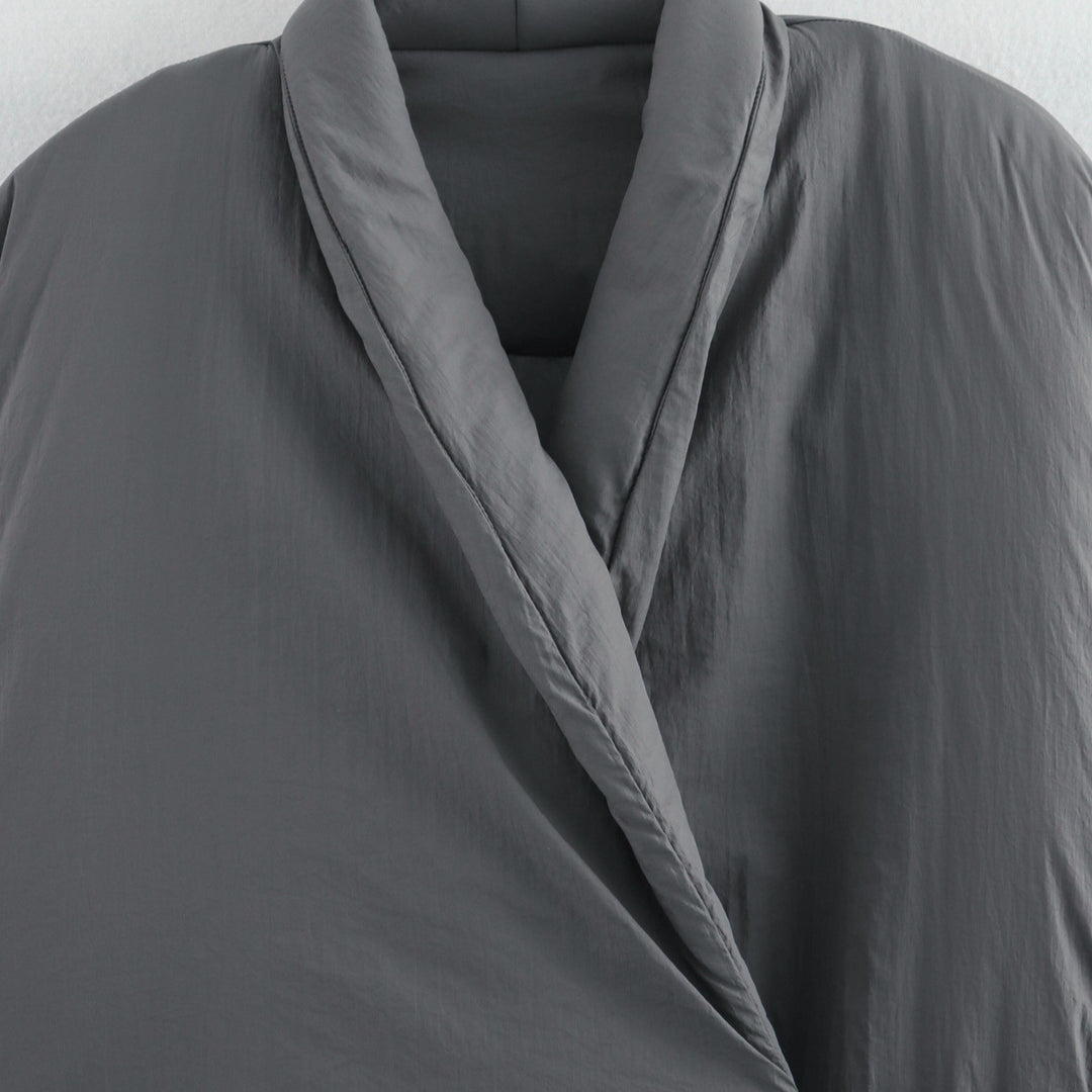 Femme Wrap Stil Pufferjakke Stilla