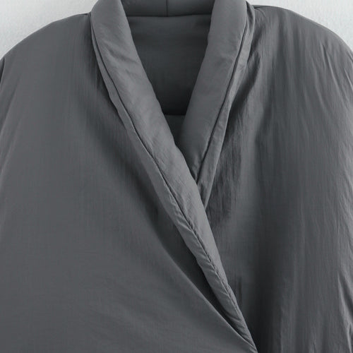 Femme Wrap Stil Pufferjakke Stilla