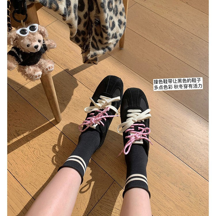Dame Retro Suede Sport Sneakers Stilla
