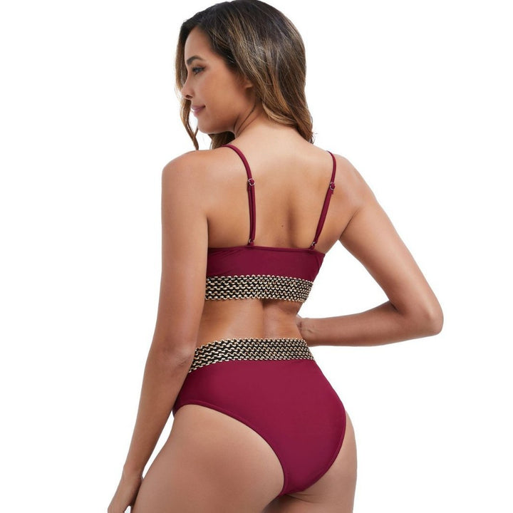 Dame højt skåret bikini-sæt med elegante detaljer Stilla