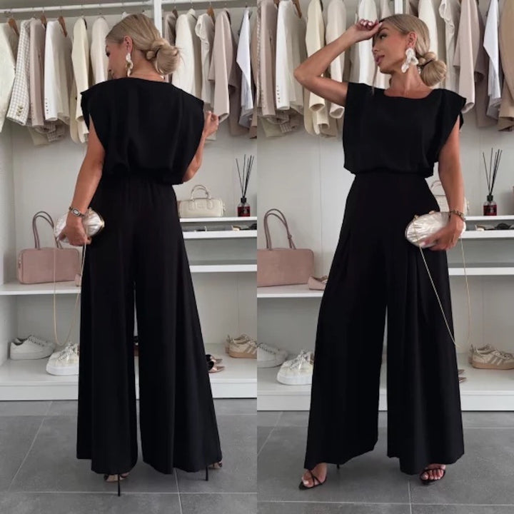 Dame maxikjole med elegant snit Stilla